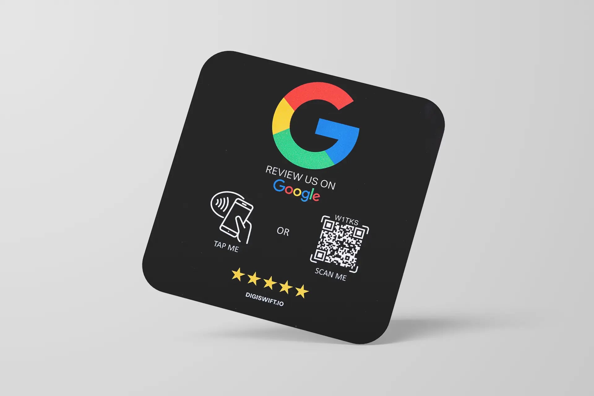 Black Google NFC Plaque